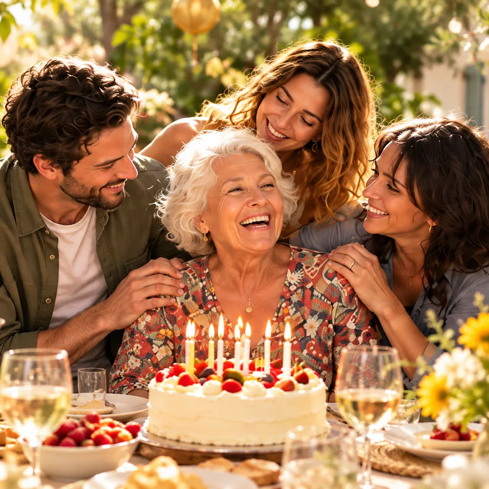 Illustration : anniversaire en famille